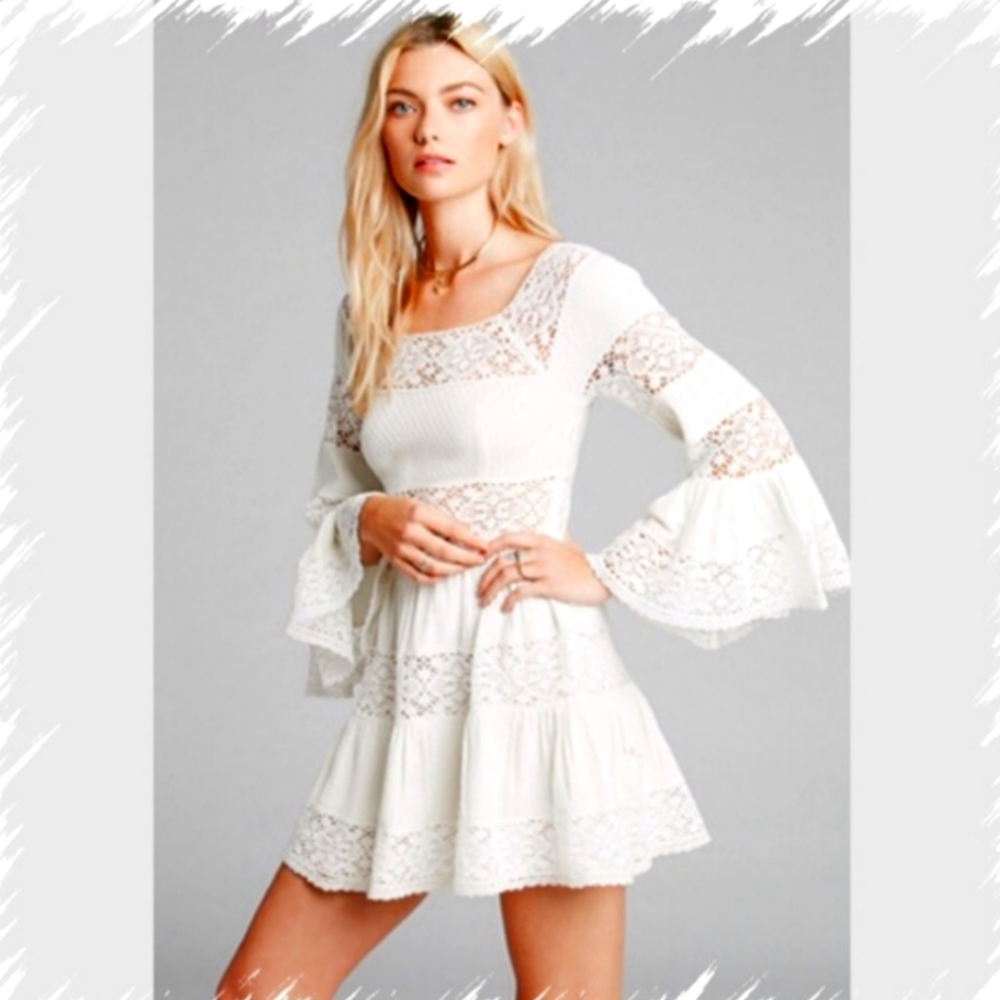 FREE PEOPLE FIT & FLARE DRESS SIZE 12